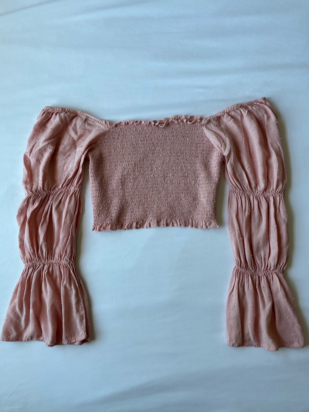 Super cute blush pink long sleeve top